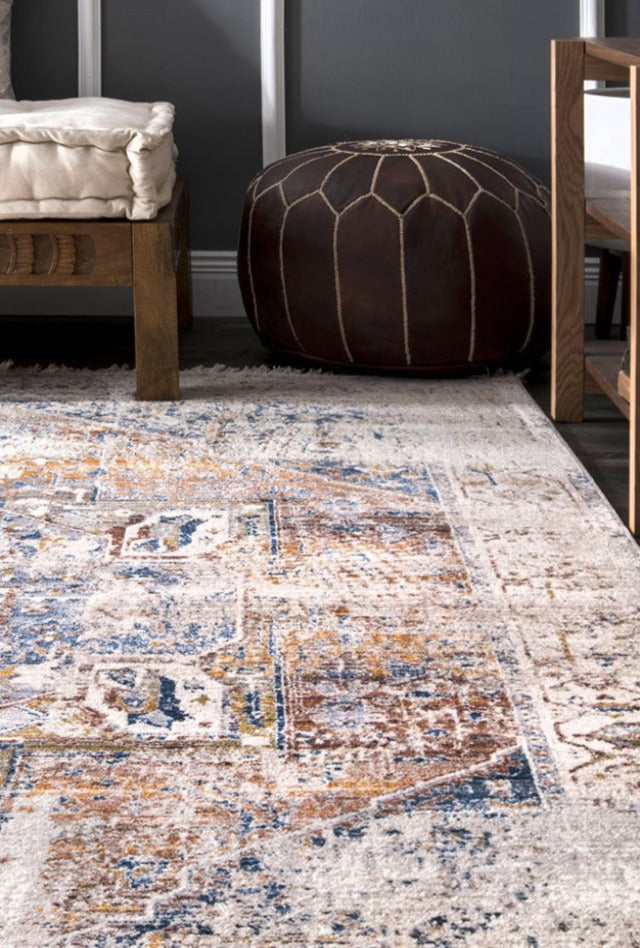 Scotty Rug Mat Heraz Rug | Ivory - Scotty & Team | Master Ensuite 2022 – Rug Addiction