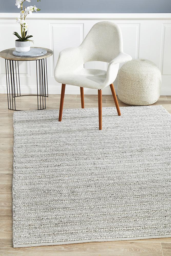 Cambridge Floor Rug | Silver
