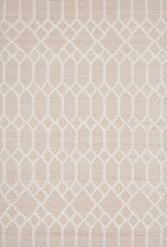 Hampton Lattice Wool & Cotton Blend | Nude