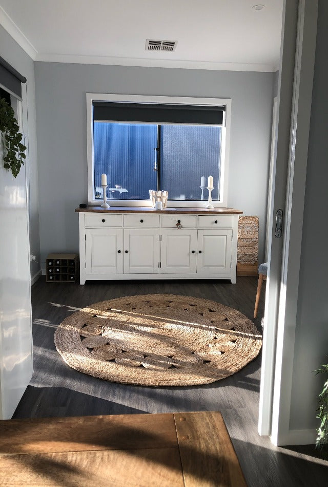 French Knot Jute Rug | Natural