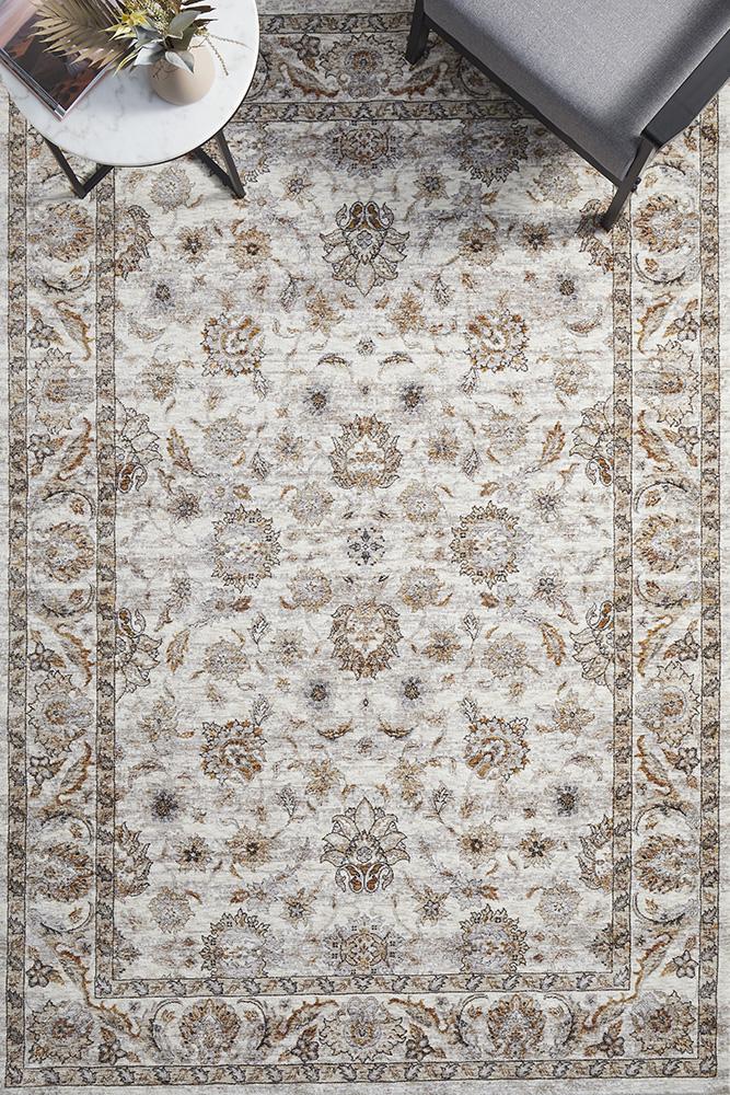 Bone Jaipur Rug | Beige Mustard