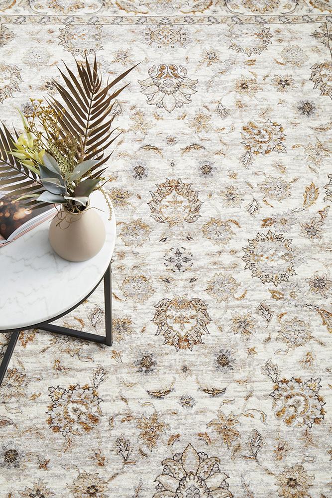 Bone Jaipur Rug | Beige Mustard