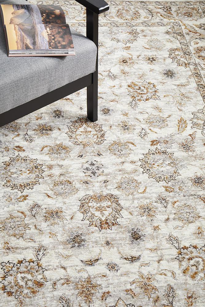 Bone Jaipur Rug | Beige Mustard