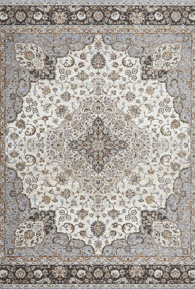 Temple Rug | Silver Grey Mustard