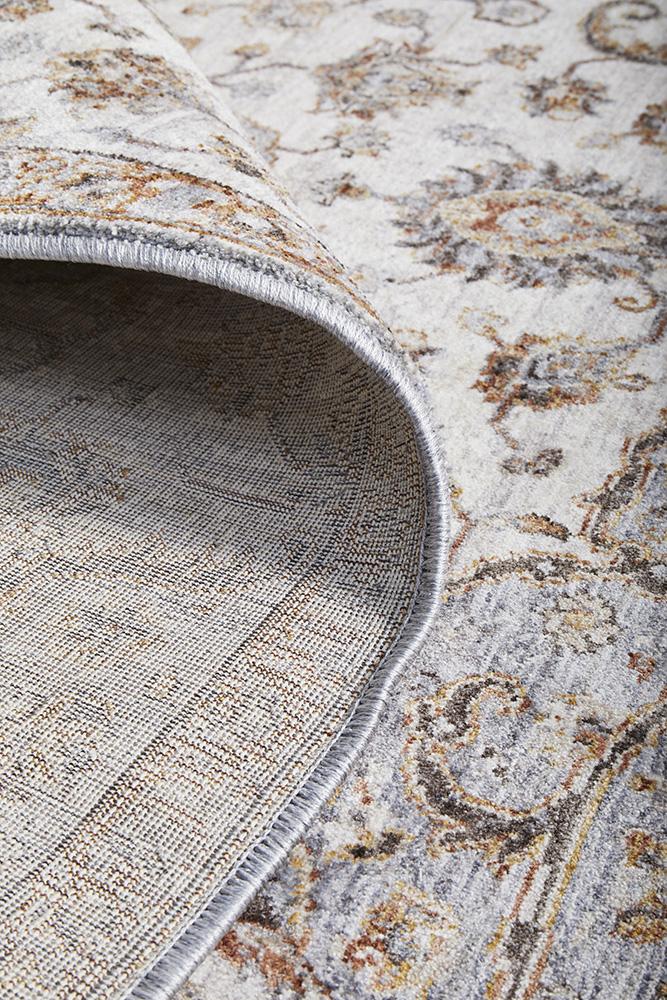 Temple Rug | Silver Grey Mustard