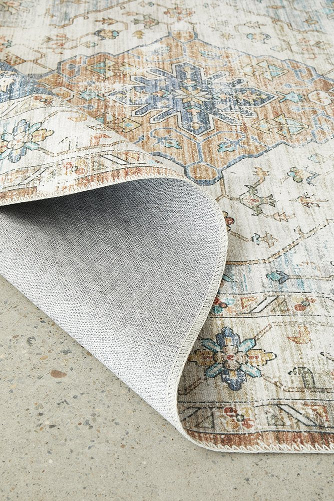 Kindred Blair Blue Rug | Machine Washable