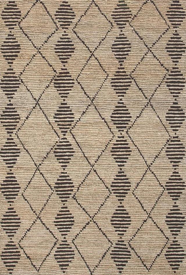 Kasa Hand Woven Tribal Jute Rug | Natural