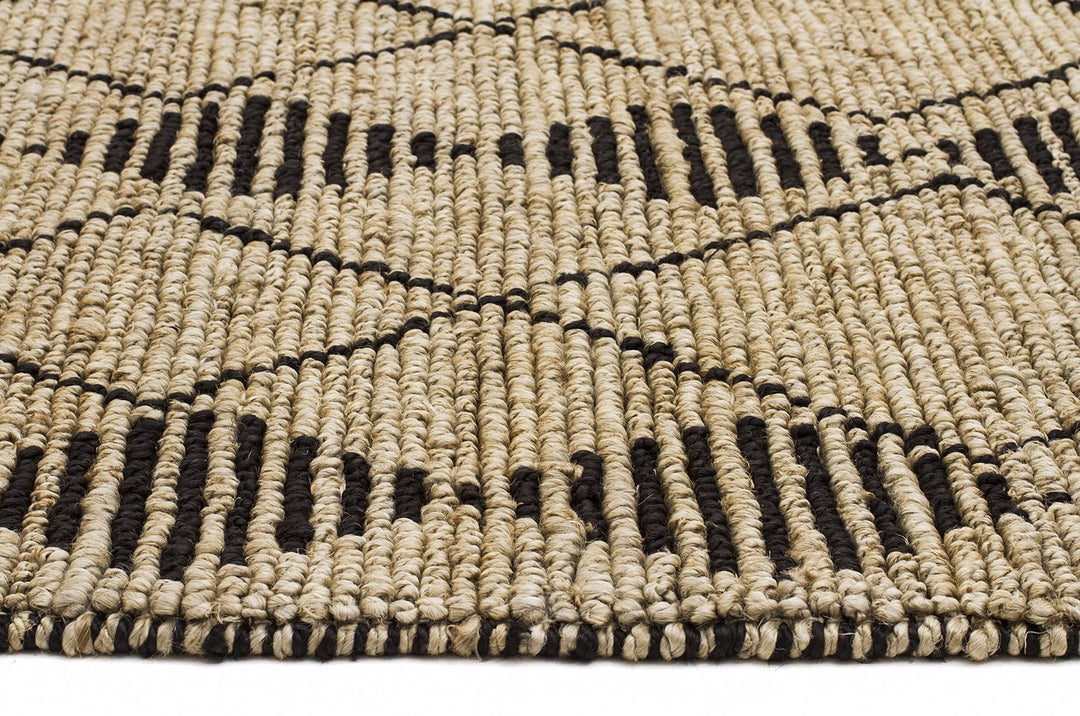 Kasa Hand Woven Tribal Jute Rug | Natural