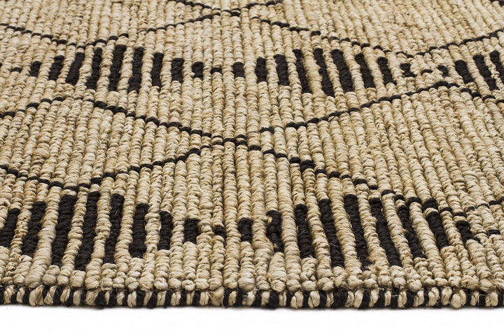Kasa Hand Woven Tribal Jute Rug | Natural