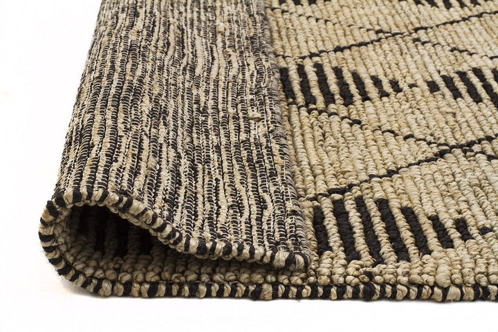 Kasa Hand Woven Tribal Jute Rug | Natural