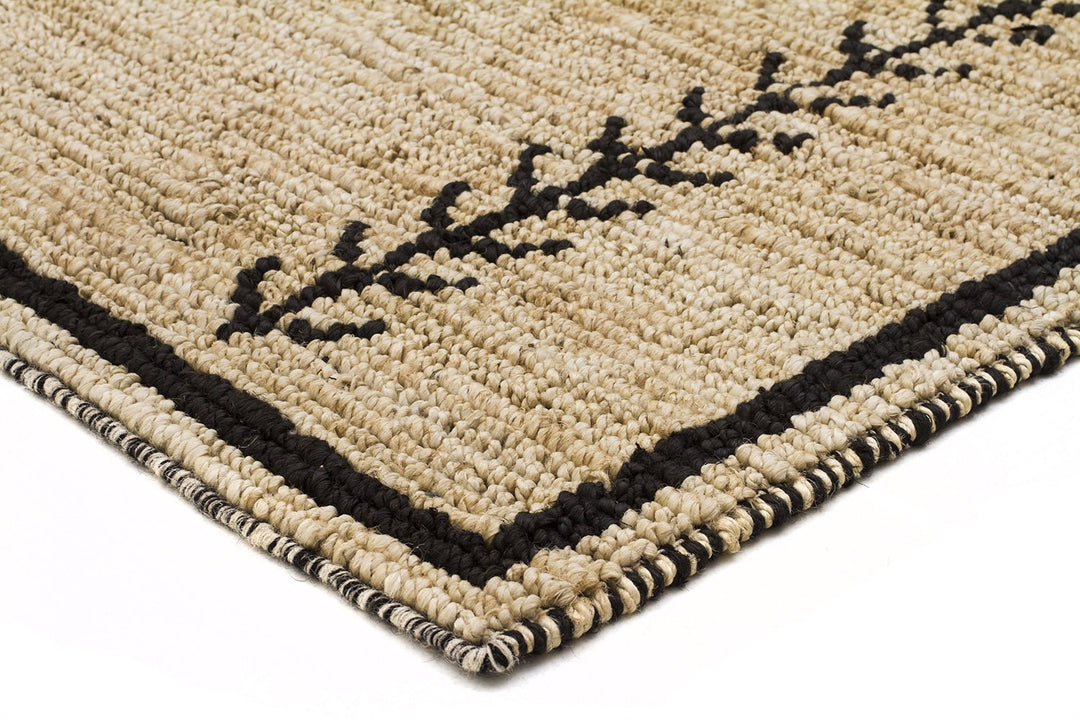 Tumu Hand Woven Tribal Jute Rug | Natural