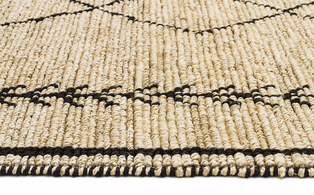 Tumu Hand Woven Tribal Jute Rug | Natural