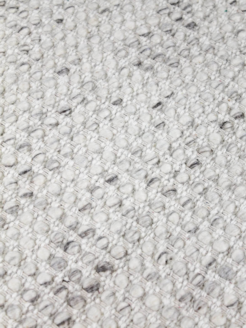 Kobe Silver Rug | Soft Grey & Ivory - Enquire now for availability