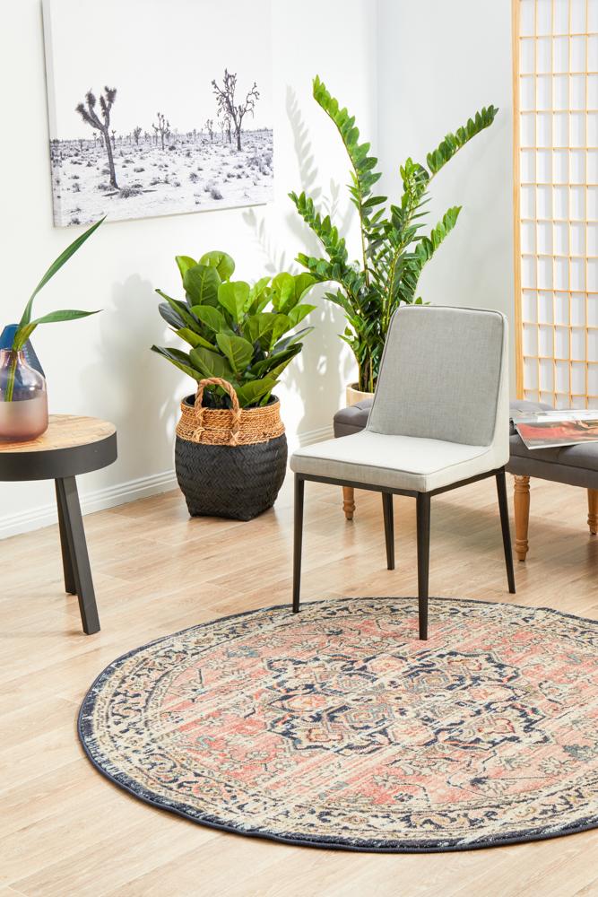 Legacy 851 Round Rug | Rose Brick