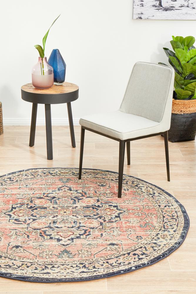 Legacy 851 Round Rug | Rose Brick
