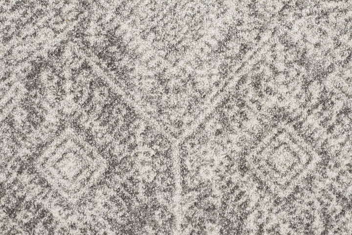 Mirage Temple Round Rug | Silver Grey