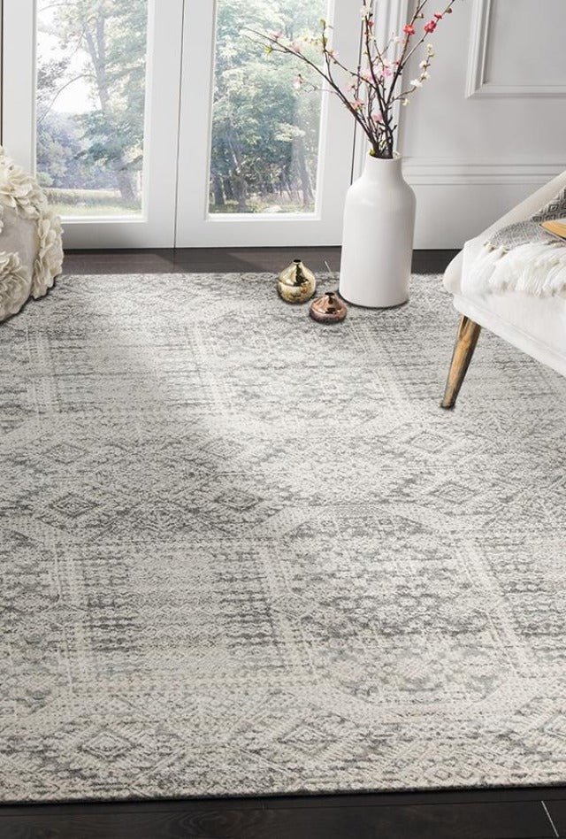 Mirage Temple Rug | Silver Grey Rug