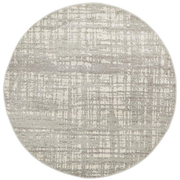 Ashley Round Rug | Silver Grey