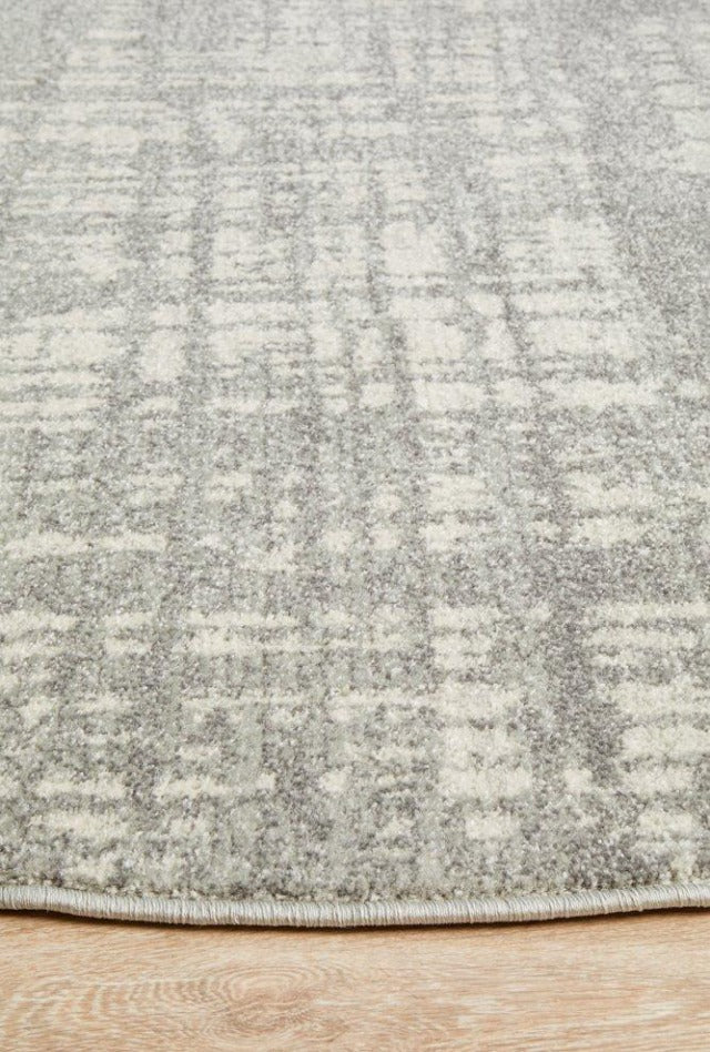 Ashley Round Rug | Silver Grey