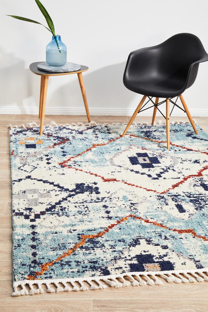 Marrakesh Floor Rug | 444 Blue