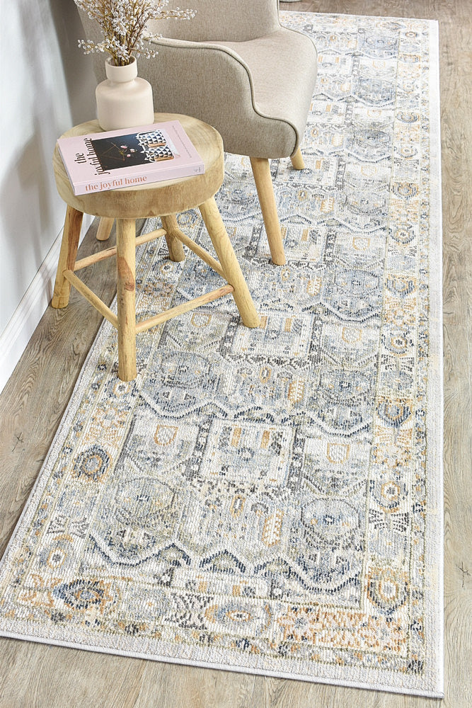 Medina Blue Grey Rug 0319A