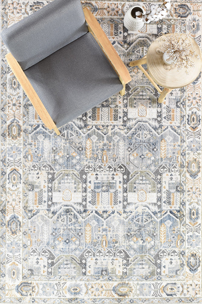 Medina Blue Grey Rug 0319A