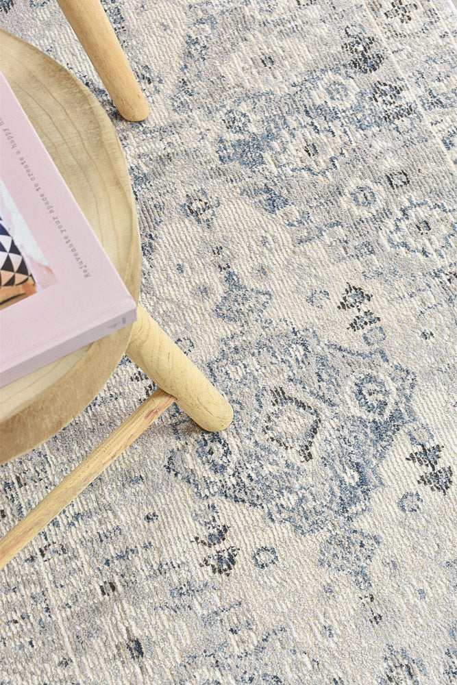 Medina Blue L.Grey Rug 0320C