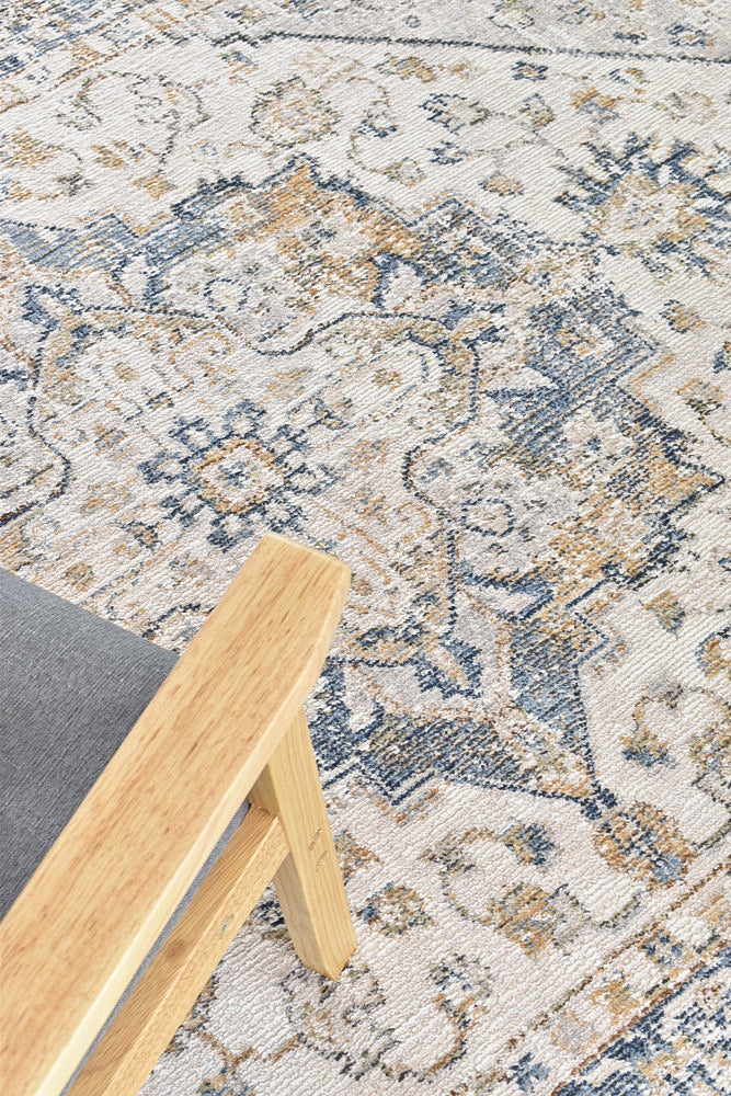 Medina Blue Grey Rug 0321B