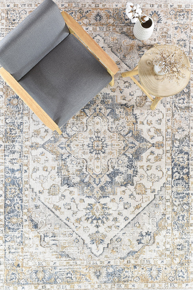 Medina Blue Grey Rug 0321B