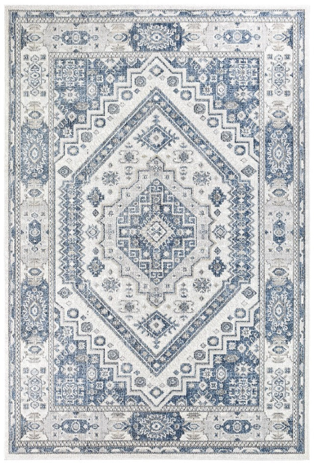 Medina Cream Blue Rug A161A