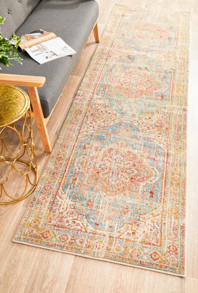 Tangier 110 Pre-made Hall Runner | Blue
