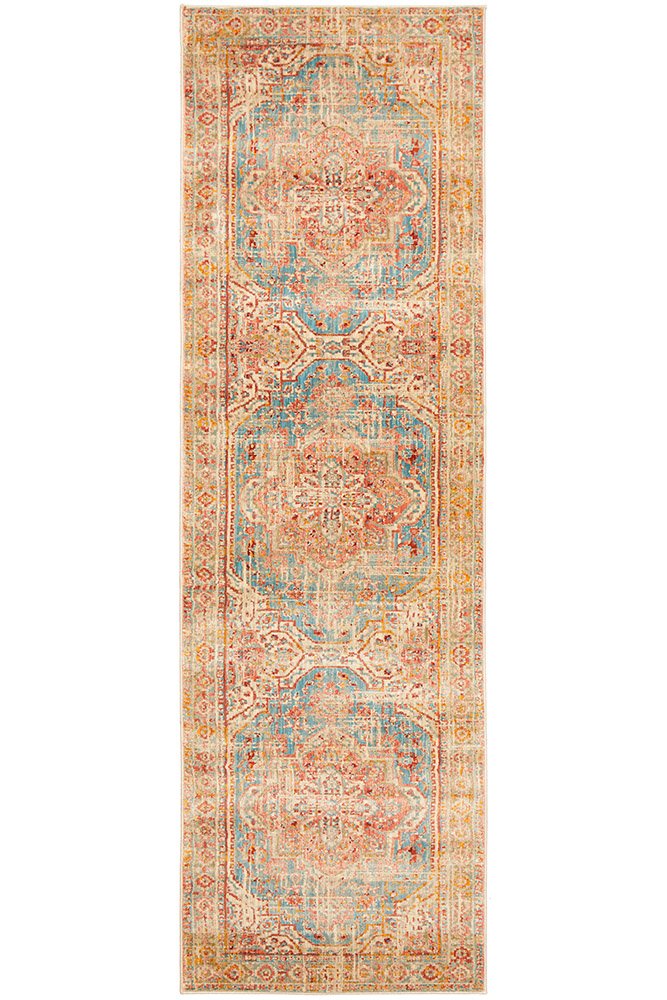 Tangier 110 Pre-made Hall Runner | Blue
