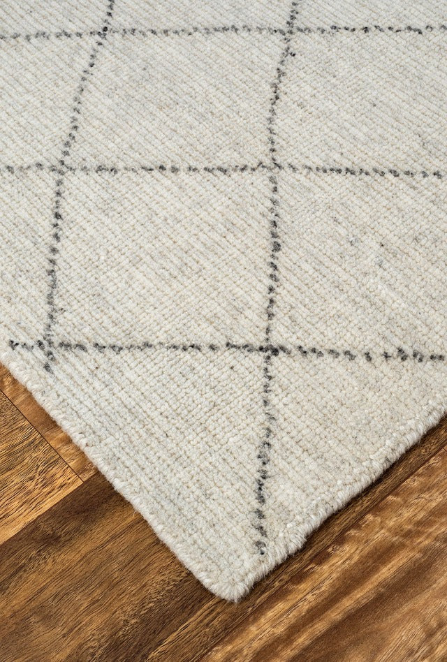 Orlean Hand Knotted Rug | Ivory Grey