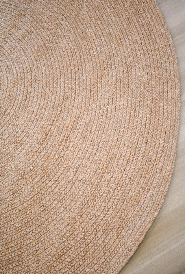 Paddington Hand Braided Round Rug | Clay - Enquire for availability | Oz & Omar | Hallway 2022
