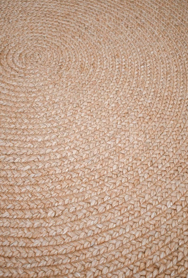 Paddington Hand Braided Round Rug | Clay - Enquire for availability | Oz & Omar | Hallway 2022