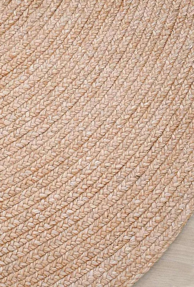Paddington Hand Braided Round Rug | Clay - Enquire for availability | Oz & Omar | Hallway 2022