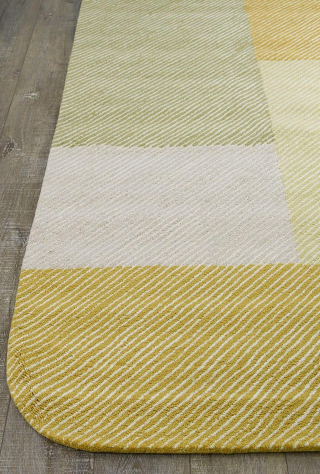Pinstripe Handmade NZ Wool Rug | Citrus - Enquire now for availability