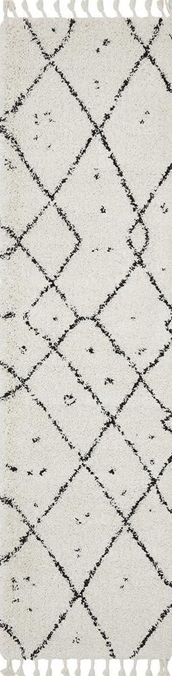 Saffron 44 White Runner Rug