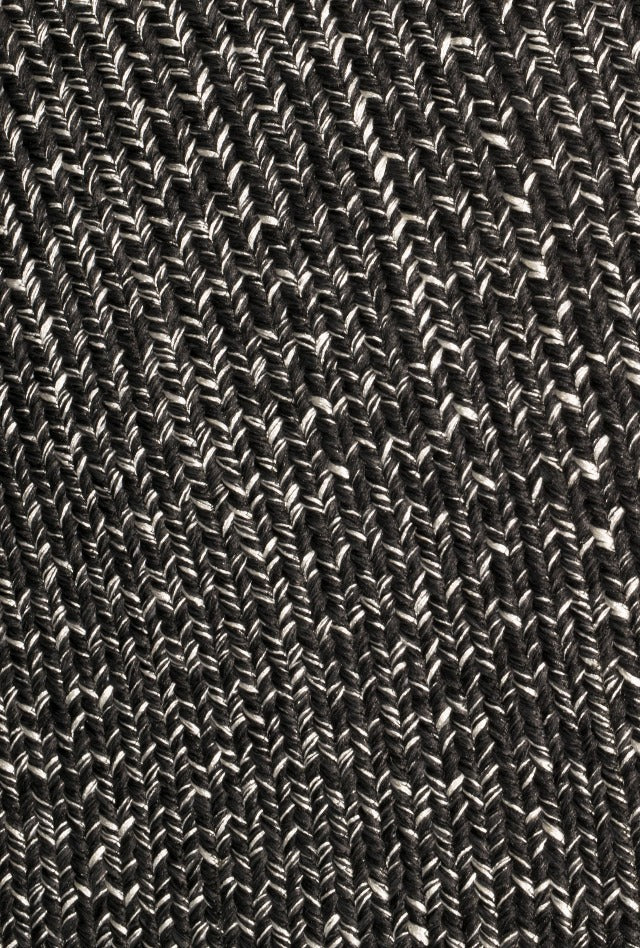 Season Stripe Round Rug | Charcoal