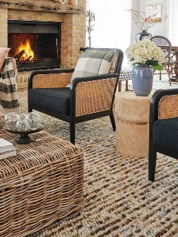 Rosetta Texture Rug | Green Multi