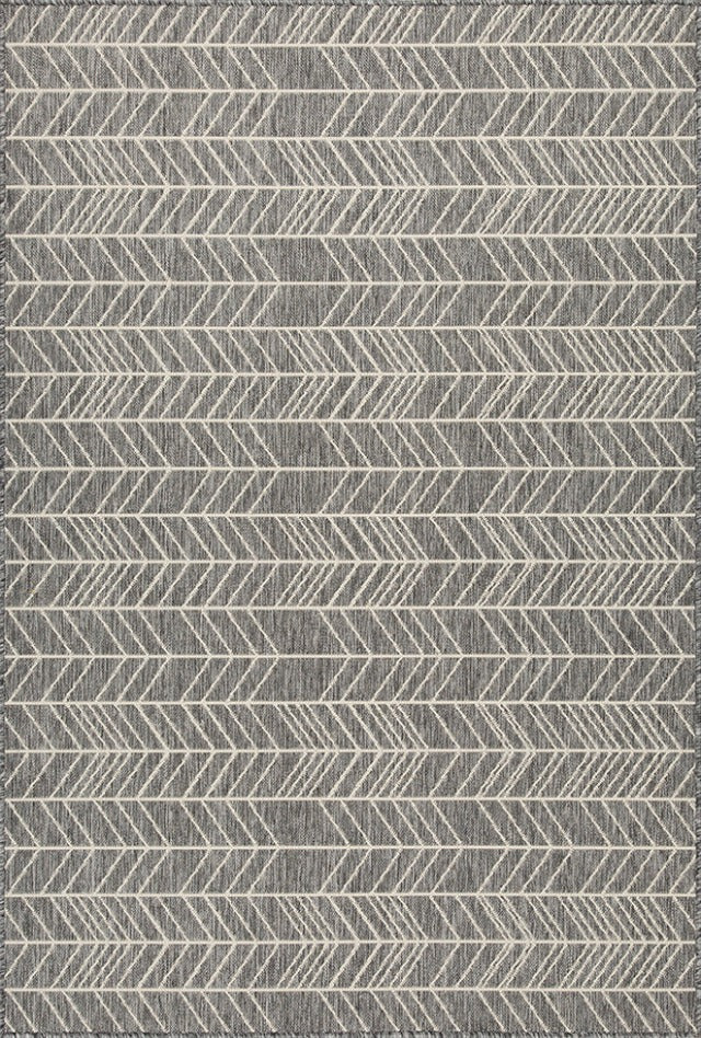 Herringbone outdoor rug