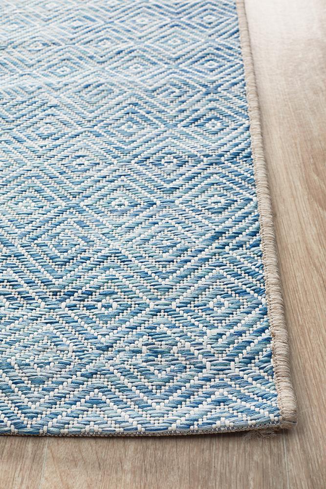 Terrace 5500 Blue Outdoor Runner Rug