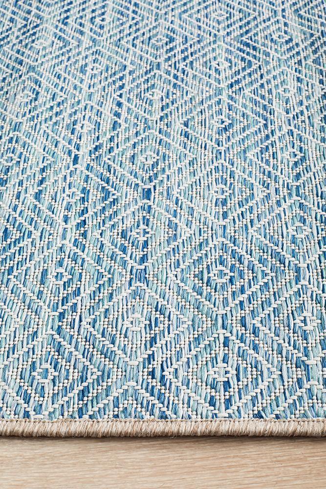 Terrace 5500 Blue Outdoor Runner Rug