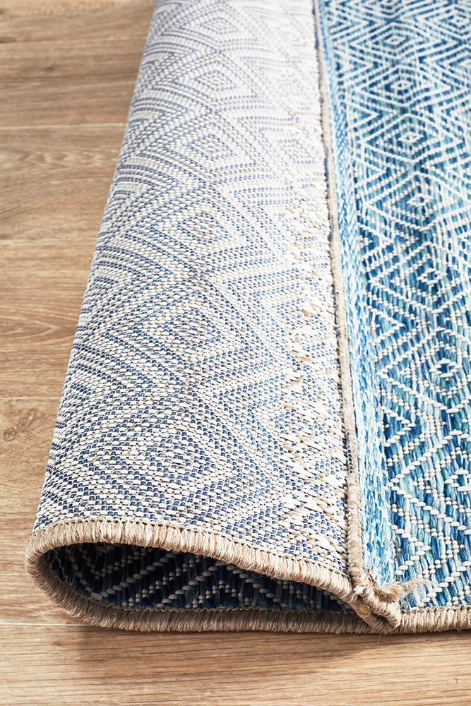 Terrace 5500 Blue Outdoor Runner Rug