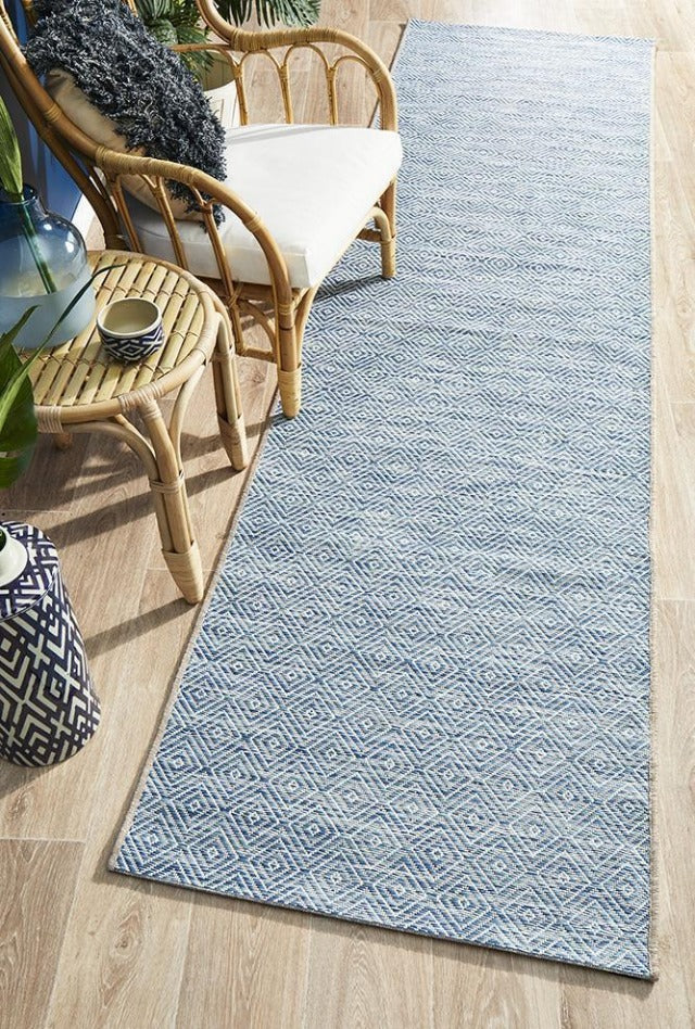 Terrace 5500 Blue Outdoor Runner Rug