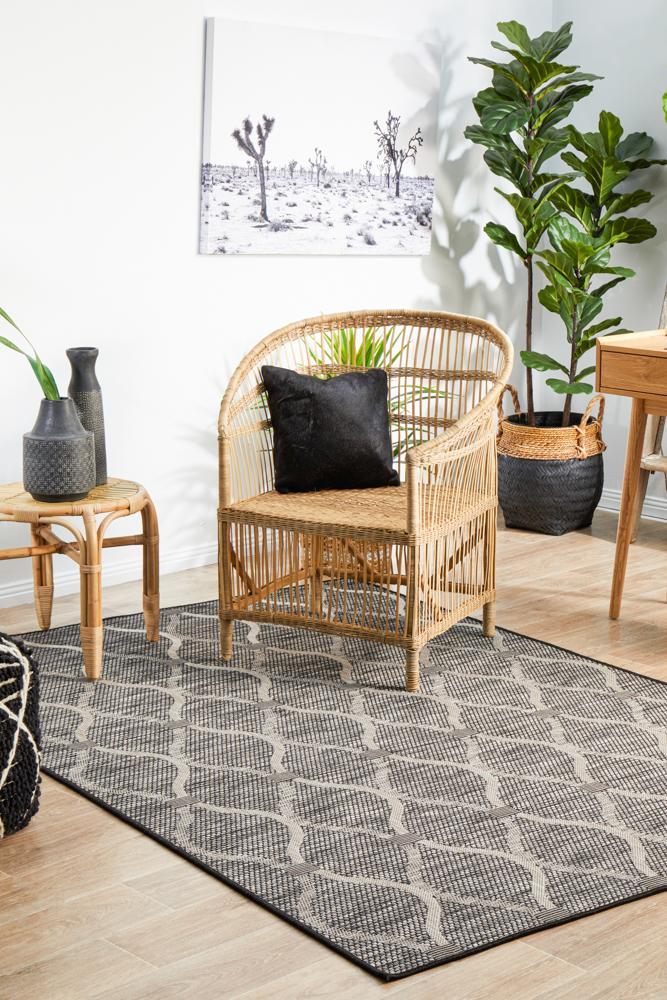 Terrace 5501 Black Outdoor Rug