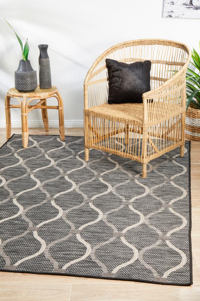 Terrace 5501 Black Outdoor Rug
