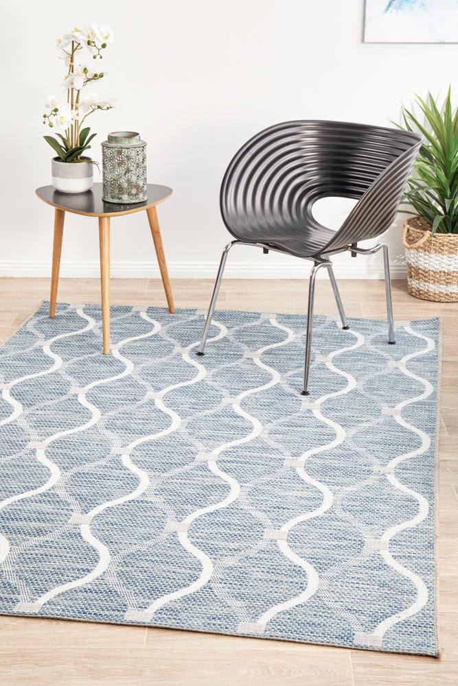 Terrace 5501 Blue Outdoor Rug