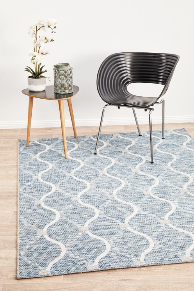 Terrace 5501 Blue Outdoor Rug