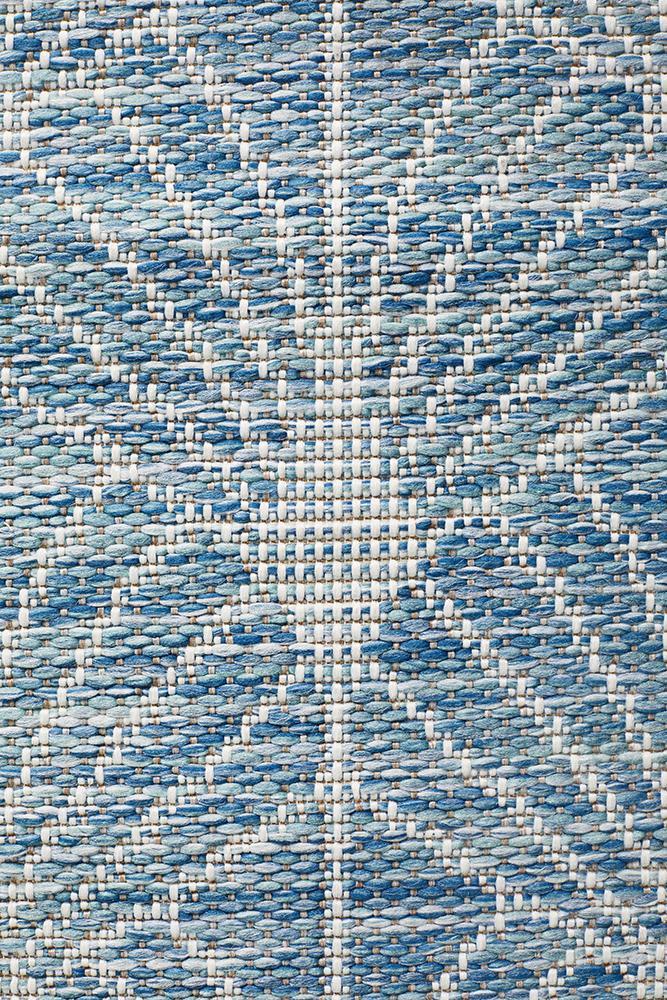 Terrace 5502 Blue Outdoor Runner Rug